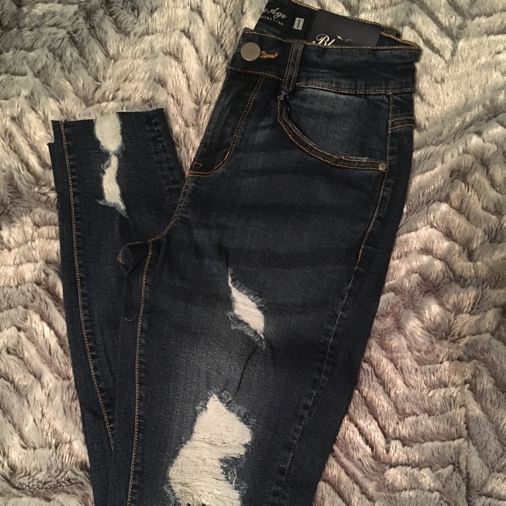 Distressed Out Denim Jeans